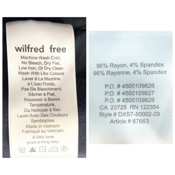 Aritzia Wilfred Free Tiny Black Bodycon Mini Dress Spaghetti Straps Lined - Picture 7 of 9